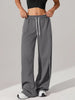 Women's Navy Blue Waffle Knit Yoga Pants
