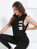 Women's Sleeveless Hooded Gym Tank Top