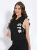 Women's Sleeveless Hooded Gym Tank Top