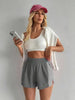 Women's Solid Color Casual Athletic Shorts