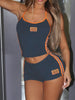 Y2K Summer Sports Color Block Letter Embroidery