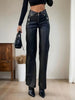 Women'S Fashion Sexy High Waist Straight Leg Pants