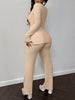 Women's Suit with Asymmetric Collar