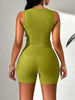 1pc Elegant Textured Polyester Sleeveless Top