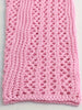 Off Shoulder Open Knit Bodycon Dress