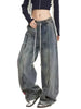 HJR Women'S Casual Denim Wide Leg Pants