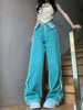 Women'S High-Waisted Straight Leg Denim Jeans