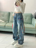 Women'S High-Waisted Straight Leg Denim Jeans (Copy)