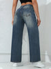 Wide leg straight leg Women's jeans