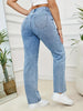 Women's Street Style Hand-Embroidered Heart Wide-Leg Pants