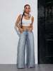 Women'S Wide Leg Pants, 80% Rayon 20% Polyester