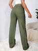 Women'S High-Waist Straight Leg Jeans with Butterfly Print and Distressed Details
