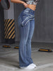 Women'S High-Waisted Flare Jeans - Vintage Style