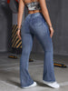 Women'S High-Waisted Flare Jeans - Vintage Style