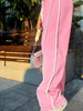 Women'S Casual Solid Color Long Pants with Drawstring Waist