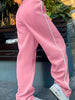 Women'S Casual Solid Color Long Pants with Drawstring Waist