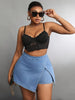 Women'S Elegant Asymmetrical Denim Shorts