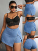 Women'S Elegant Asymmetrical Denim Shorts