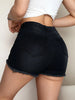 Women'S High-Waisted Distressed Denim Shorts