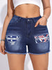 Women's Sexy Patchwork Denim Shorts