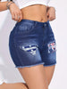 Women's Sexy Patchwork Denim Shorts