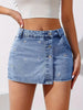 Women'S Casual Summer Denim Shorts with Floral Pattern