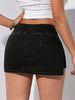 Women'S Elegant Blue Denim Skort - Mid-Rise