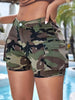 Women'S Camo Cargo Denim Shorts