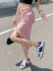 Women's Casual Mid-Length Denim Skirt