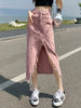 Women's Casual Mid-Length Denim Skirt