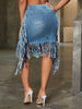 Crazy jeans short skirt