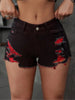 Vintage Style Denim Shorts for Women