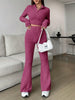 European and American Autumn-Winter Sexy Fashion Women's Pants Set