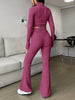 European and American Autumn-Winter Sexy Fashion Women's Pants Set