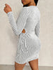 Women'S Striped Print Simple Daily Long Sleeve Dress