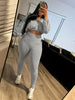 All-In-One Solid Color Y2K Set Zipper