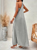 Women'S Solid Color Halter Neck Maxi Dress
