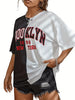 Inspired Brooklyn New York Color Block Tee