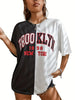 Inspired Brooklyn New York Color Block Tee