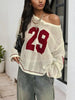 Women's Casual V-Neck Long Sleeve Pullover