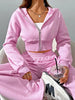 Women's Casual Solid Color Two-Piece Set