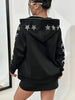 Star Pattern Hooded Jacket