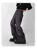 Zipper Slit Micro Flare Trousers