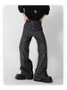 Zipper Slit Micro Flare Trousers