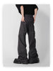 Zipper Slit Micro Flare Trousers