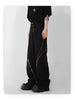 Zipper Slit Micro Flare Trousers