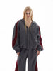 Contrast Reflectice panel hoodie tracksuit