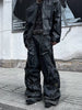 Dark Fog Deconstructed Flare Stitch Cargo Jeans