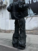 Dark Fog Deconstructed Flare Stitch Cargo Jeans