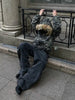Dark Fog Camo Fur Detachable Hooded Jacket